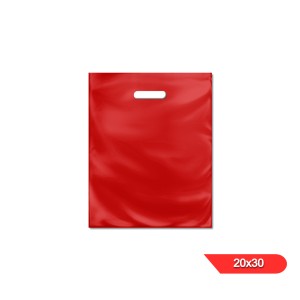 BOLSA RIÑON LISA x 50u 20x30 ROJA